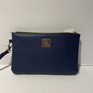 Liz Claiborne Phone Charging Wallet Clutch Purse Navy, iPhone Android Tested